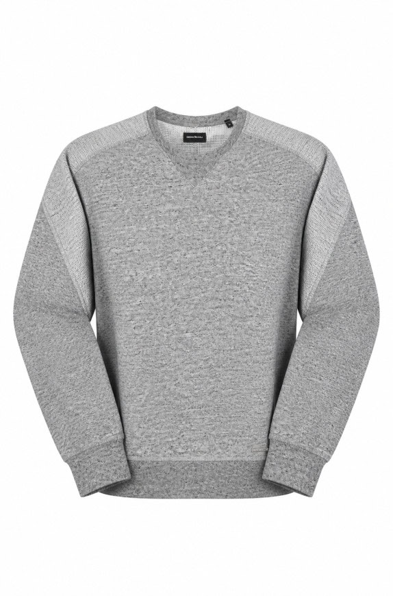 DIESEL SWEATSHIRT MINIMAL GREY MENS PRE OWNED
