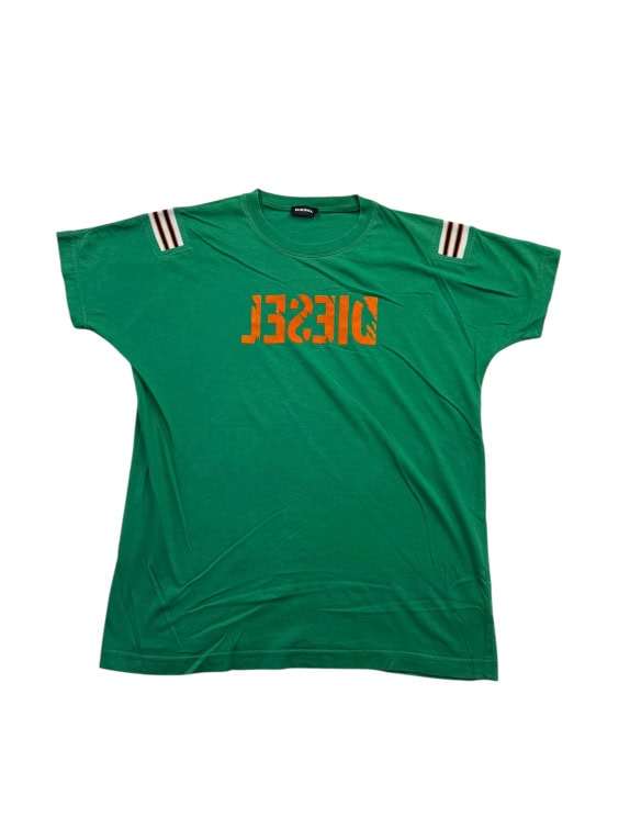 DIESEL T-SHIRT VINTAGE LOGO ΠΡΑΣΙΝΟ ΓΥΝΑΙΚΕΙΟ S