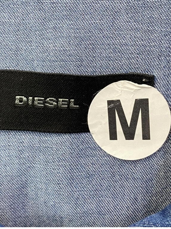 DIESEL CAMICIA DENIM CLASSIC WASHED BLUE DONNA PRE OWNED M