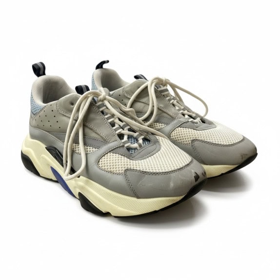 DIOR B22 SNEAKERS LOGO GREY / LIGHT BLUE UNISEX 41