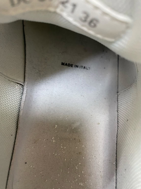 DIOR B30 SNEAKERS LOGO MESH/LEATHER WHITE UNISEX 30