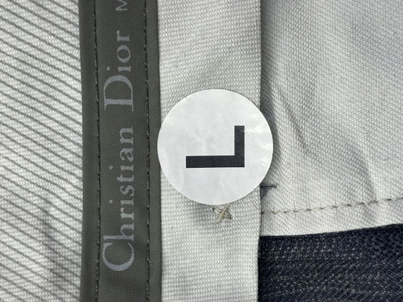 1990s DIOR TROUSERS MINIMAL GREY MEN PRE OWNED L
