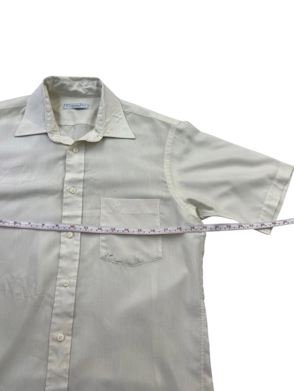 DIOR SHIRT MINIMAL CREAM MEN PRE OWNED