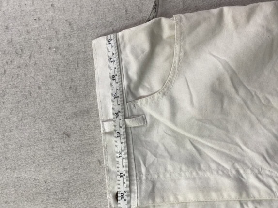 DICKIES DENIM WORKWEAR SHORTS WHITE MEN PRE OWNED L