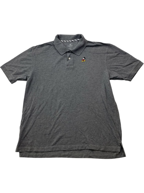 Disney Parks Polo Shirt Logo Γκρι Unisex L