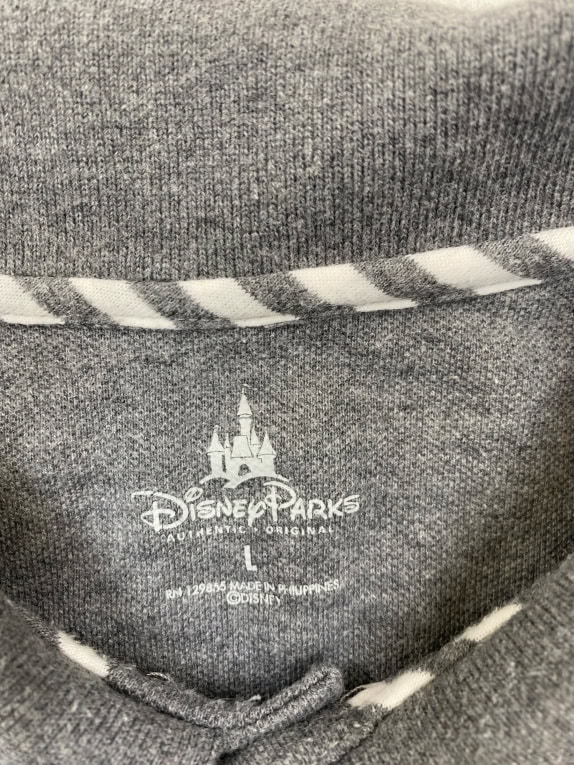 Disney Parks Polo Shirt Logo Γκρι Unisex L