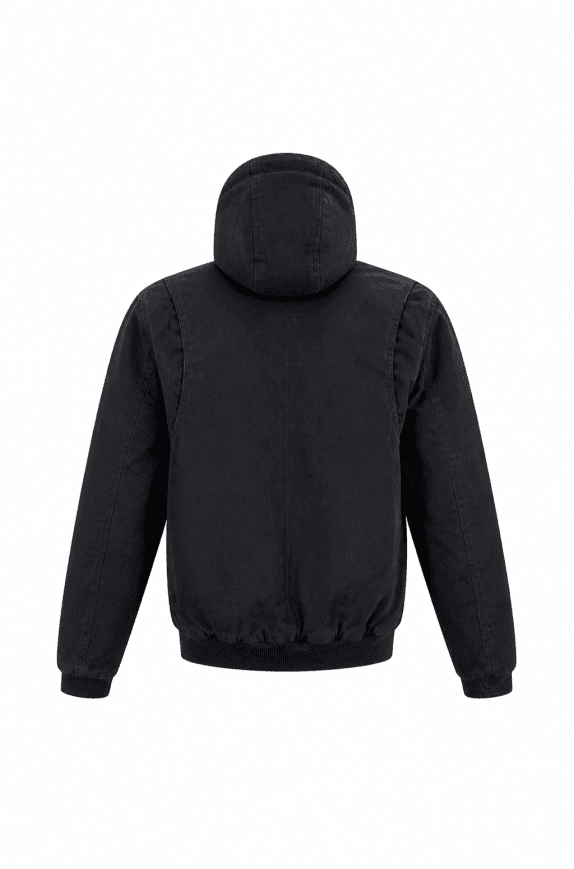 RUGGET WEAR HOODIE MINIMAL BLACK MEN PRE OWNED XL
