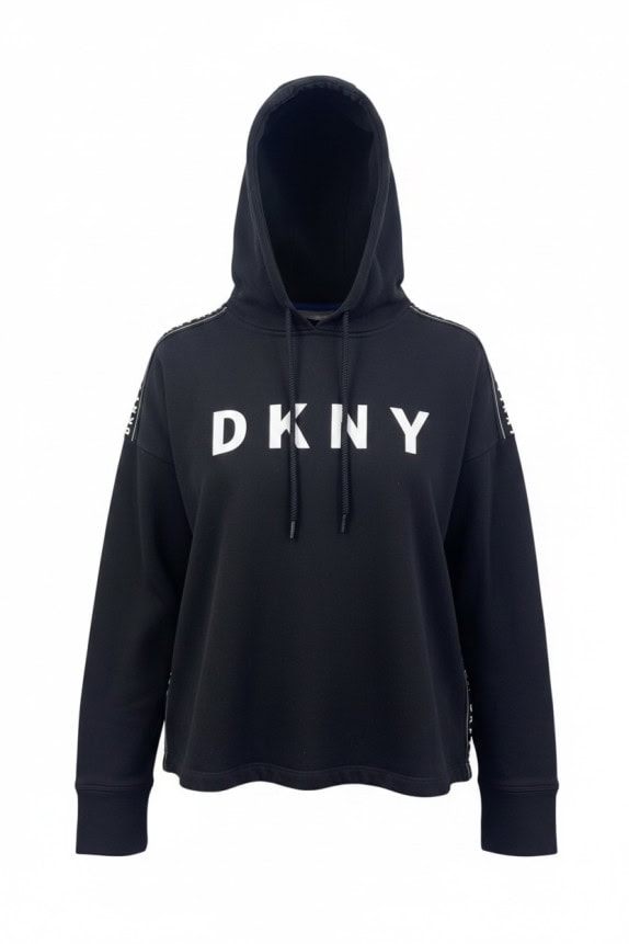 DKNY SPORT HOODIE SPORTSWEAR ΜΑΥΡΟ ΓΥΝΑΙΚΕΙΟ PRE OWNED S
