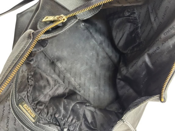 DKNY HANDBAG MINIMAL BLACK WOMENS PRE OWNED