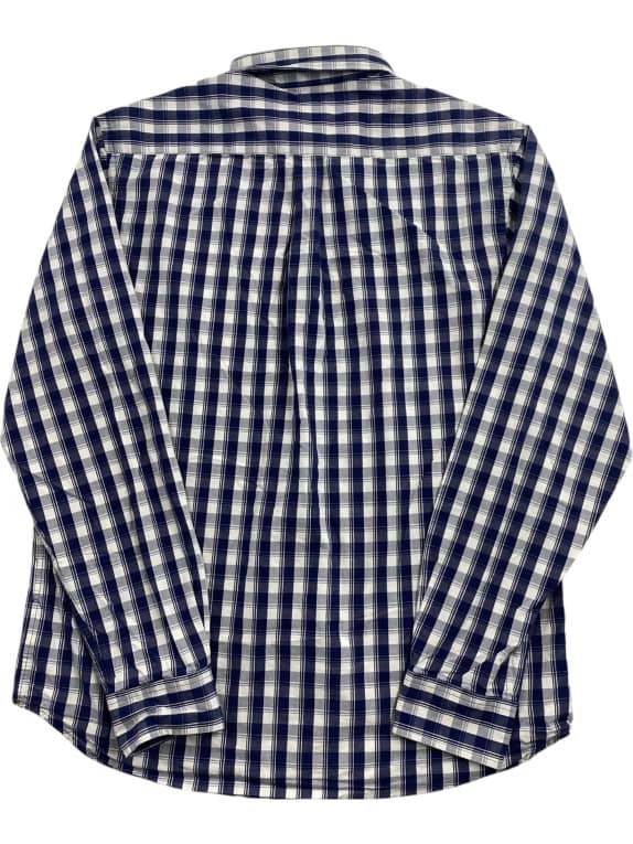 DOCKERS ΠΟΥΚΑΜΙΣΟ ΚΑΡΩ LOGO ΜΠΛΕ-ΛΕΥΚΟ ΑΝΔΡΙΚΟ M