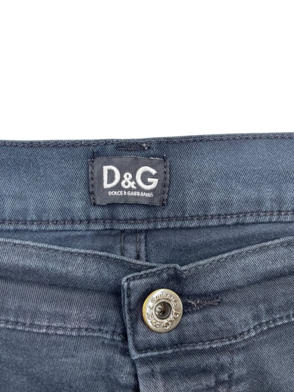 Dolce & Gabbana (D&G) Παντελόνι Μπλε Straight Fit Γυναικείο L
