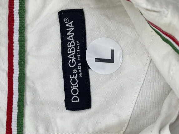 DOLCE GABBANA CAMICIA CLASSIC BIANCA UOMO PRE OWNED L