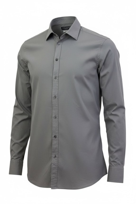 DOLCE GABBANA ΠΟΥΚΑΜΙΣΟ MINIMAL ΓΚΡΙ ΑΝΤΡΙΚΟ PRE OWNED L