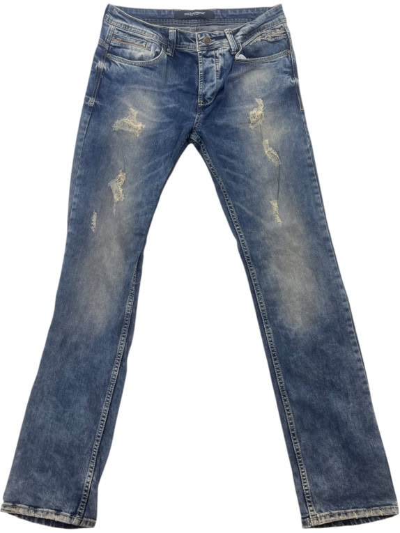 DOLCE GABBANA JEANS DISTRESSED WASHED BLU UOMO PRE OWNED M