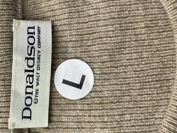 1990s DONALDSON ΠΛΕΚΤΗ ΜΠΛΟΥΖΑ MINIMAL BEIGE ΓΥΝΑΙΚΕΙΟ PRE OWNED L/XL