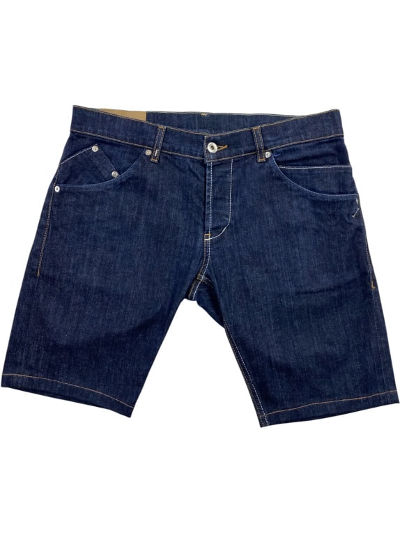DONDUP DENIM SHORTS CASUAL LOGO BLUE MEN M