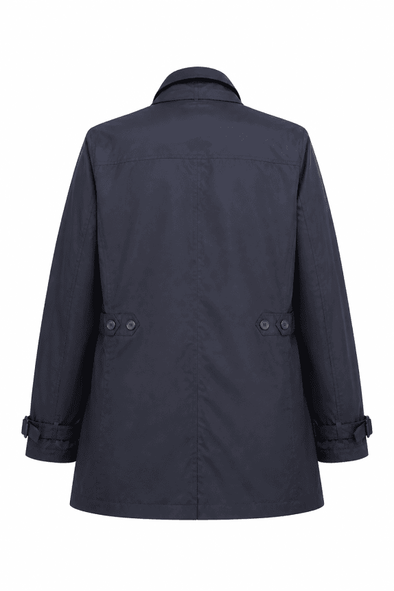 DOPPELGANGER ROMA ΠΑΛΤΟ MINIMAL ΜΑΥΡΟ ΑΝΤΡΙΚΟ PRE OWNED XXL
