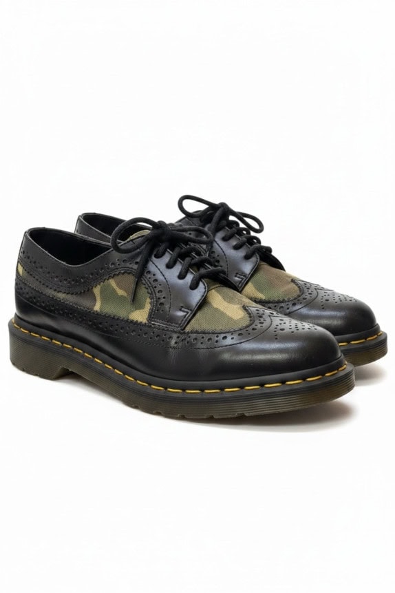 DR MARTENS BROGUES CLASSIC CAMO UNISEX PRE OWNED EU37