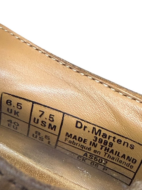 DR. MARTENS Δερμάτινα Brogue Παπούτσια Vintage Καφέ Unisex EU 40