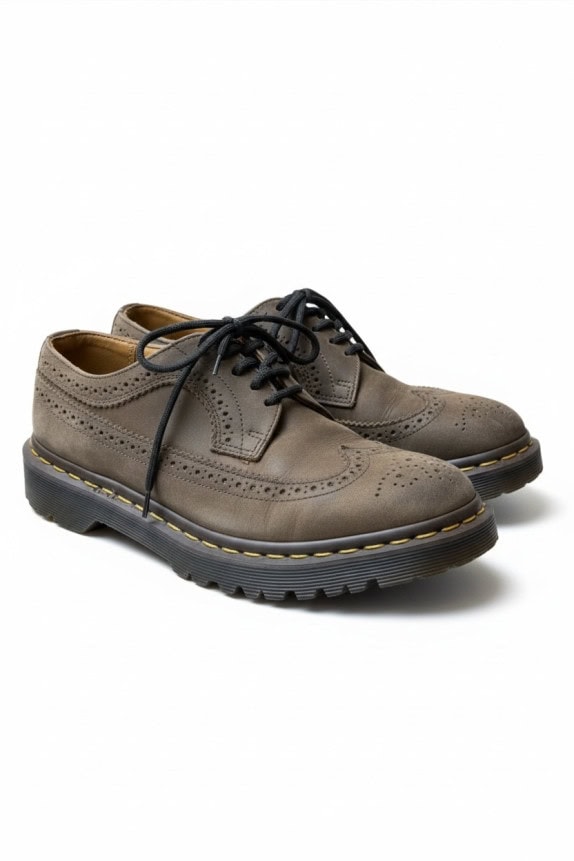DR. MARTENS Δερμάτινα Brogue Παπούτσια Vintage Καφέ Unisex EU 40