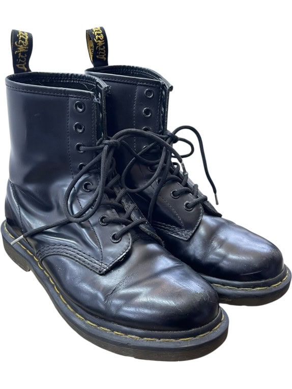 DR. MARTENS Δερμάτινα Μποτάκια Μαύρα 8 Τρύπες Unisex 38