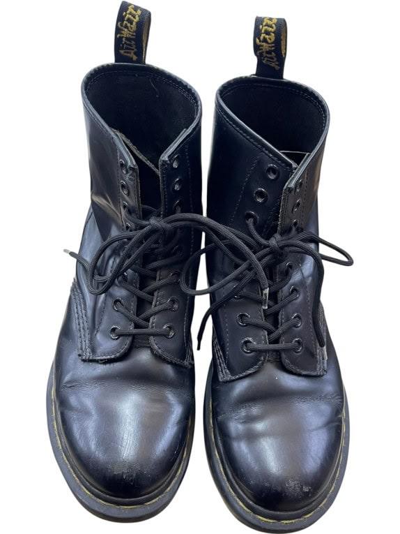 DR. MARTENS Δερμάτινα Μποτάκια Μαύρα 8 Τρύπες Unisex 38