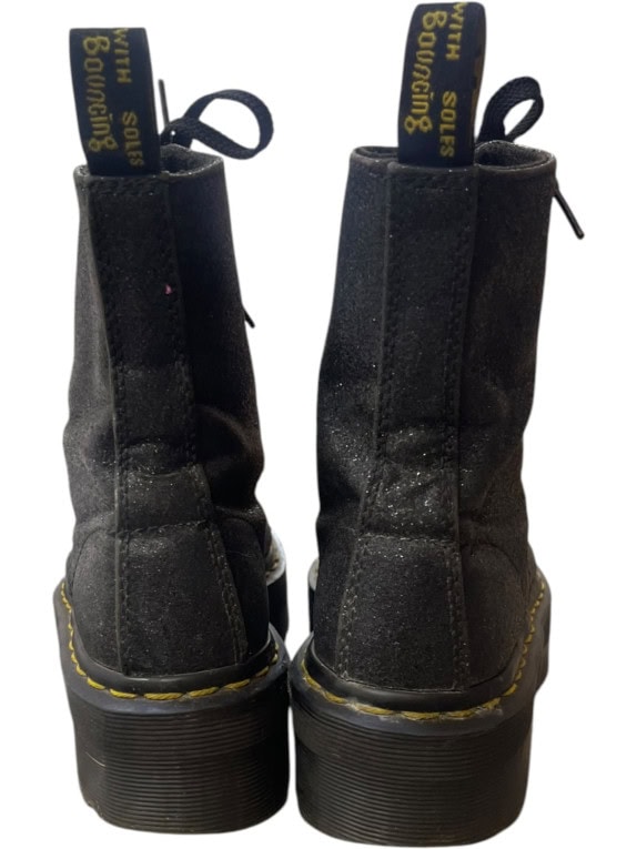 DR MARTENS ΜΠΟΤΑΚΙΑ PLATFORM GRAPHIC ΜΑΥΡΟ ΓΥΝΑΙΚΕΙΟ PRE OWNED EU38