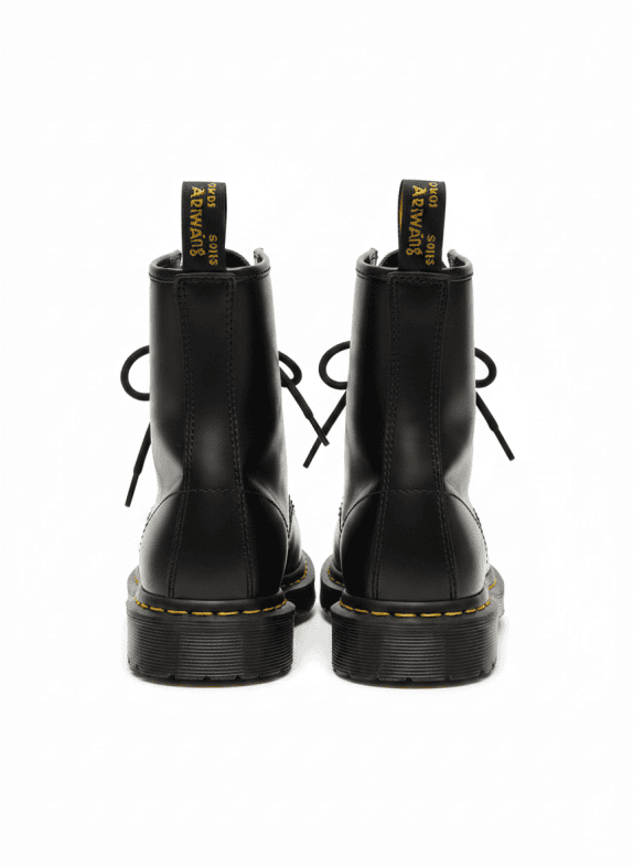 DR MARTENS BOOTS WORKWEAR BLACK MEN PRE OWNED EU 38