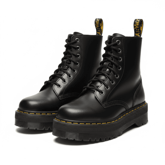 DR MARTENS ΜΠΟΤΕΣ ΜΑΥΡΟ ΑΝΤΡΙΚΟ PRE OWNED EU 37