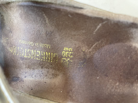 BIRKENSTOCK ΣΑΝΔΑΛΙΑ ΜΕ ΠΟΡΠΕΣ ΜΠΕΖ ΓΥΝΑΙΚΕΙΟ PRE OWNED EU 40