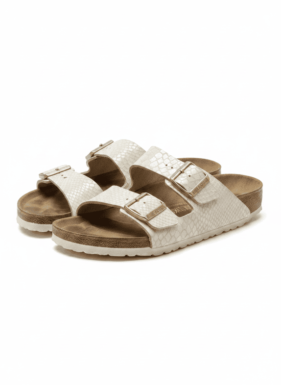 BIRKENSTOCK ΣΑΝΔΑΛΙΑ ΜΕ ΠΟΡΠΕΣ ΜΠΕΖ ΓΥΝΑΙΚΕΙΟ PRE OWNED EU 40