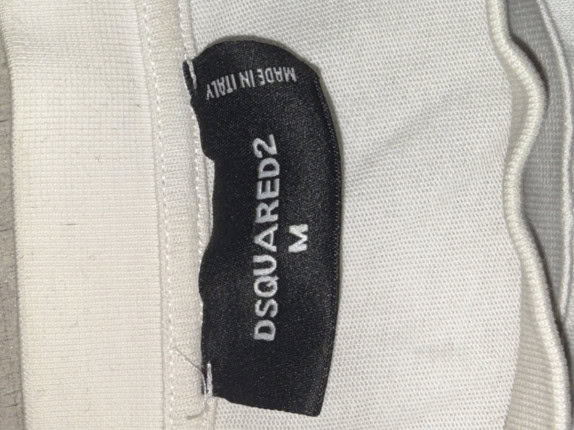 DSQUARED2 GRAPHIC TEE WHITE ΑΝΤΡΙΚΟ PRE OWNED M