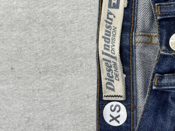 DIESEL SLIM FIT JEANS BLUE WOMEN PRE OWNED XS