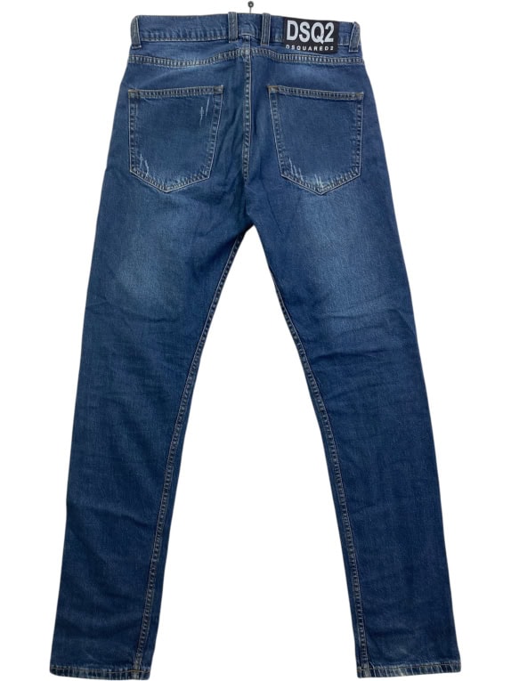 Dsquared2 Παντελόνι Jean Distressed Slim Μπλε Γυναικείο S