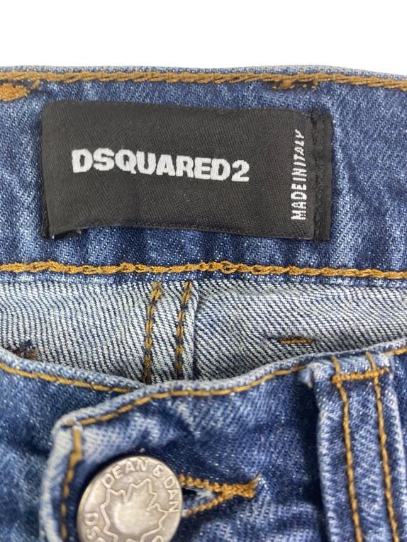 Dsquared2 Παντελόνι Jean Distressed Slim Μπλε Γυναικείο S