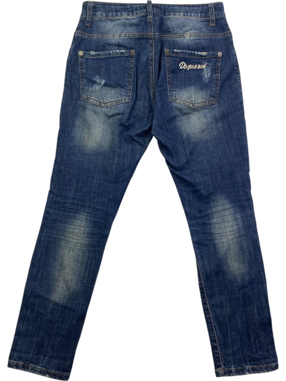 Dsquared2 Jeans slim distressed blu da donna S
