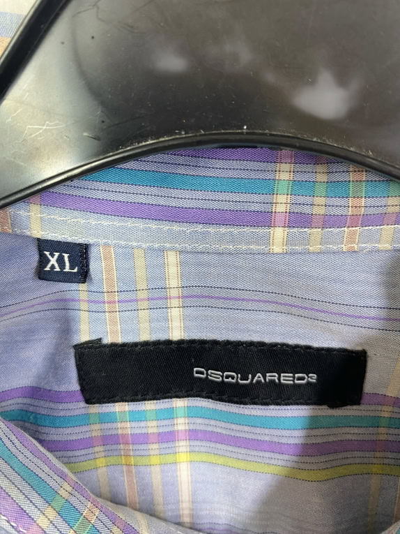 DSQUARED2 Plaid Shirt Multicolored Men's XL
