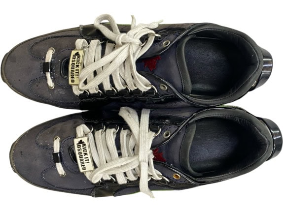 DSQUARED2 SNEAKERS LOGO ΜΑΥΡΟ/ΠΡΑΣΙΝΟ UNISEX 41