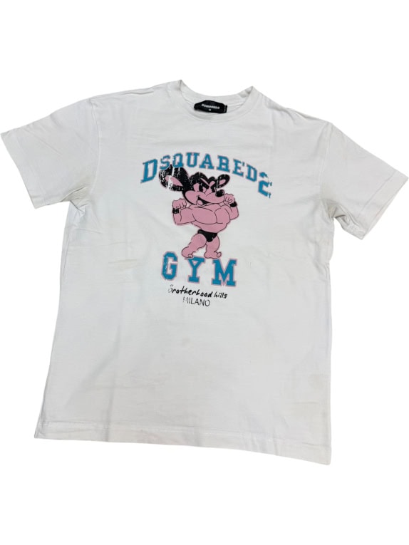 Dsquared2 T-Shirt Big Logo Graphic Λευκό Unisex M