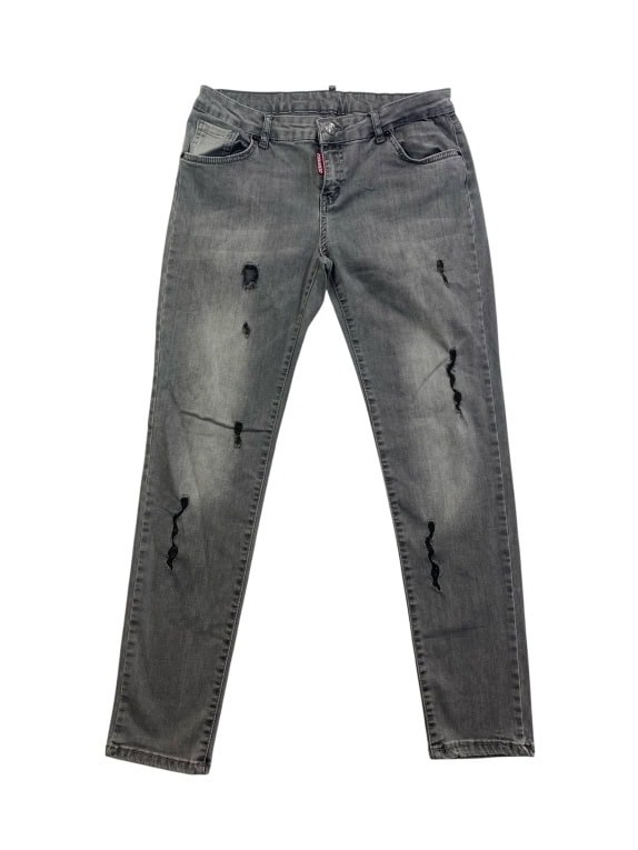 DSQUARED2 Τζιν Παντελόνι CASUAL με Σκισίματα & Λογότυπο Γκρι UNISEX M
