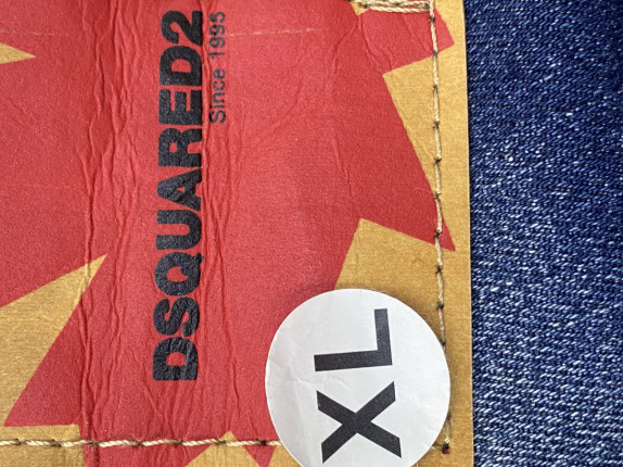 DSQUARED2 ΤΖΙΝ ΠΑΝΤΕΛΟΝΙ DISTRESSED ΜΠΛΕ ΑΝΤΡΙΚΟ PRE OWNED XL