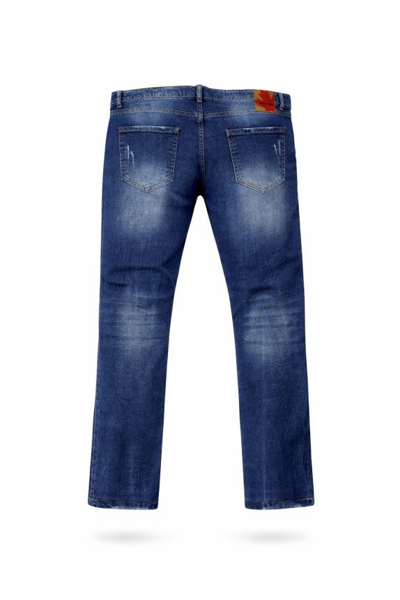 DSQUARED2 ΤΖΙΝ ΠΑΝΤΕΛΟΝΙ DISTRESSED ΜΠΛΕ ΑΝΤΡΙΚΟ PRE OWNED XL