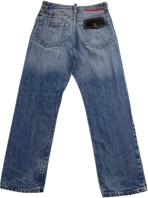 DSQUARED2 Τζιν Παντελόνι Vintage με Λογότυπο Μπλε Ανδρικό M