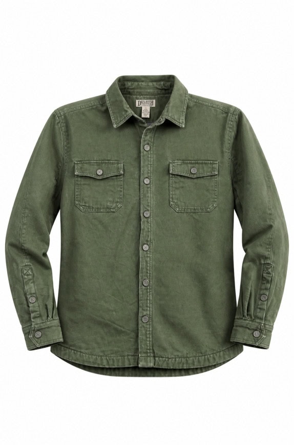DULUTH SHIRT JACKET WORKWEAR OLIVE ΑΝΤΡΙΚΟ PRE OWNED XL