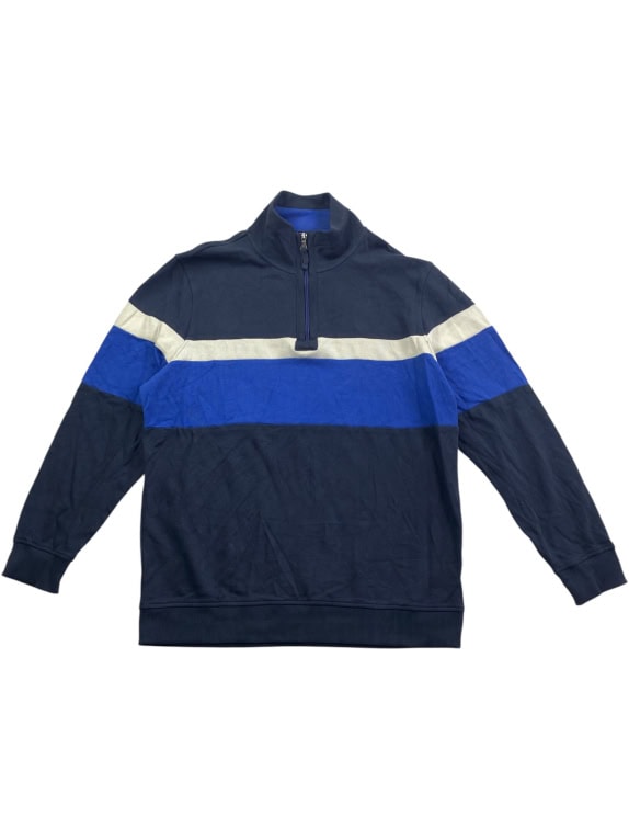 DUNMORE Φούτερ Half-Zip Casual Logo Μπλε Ανδρικό XL