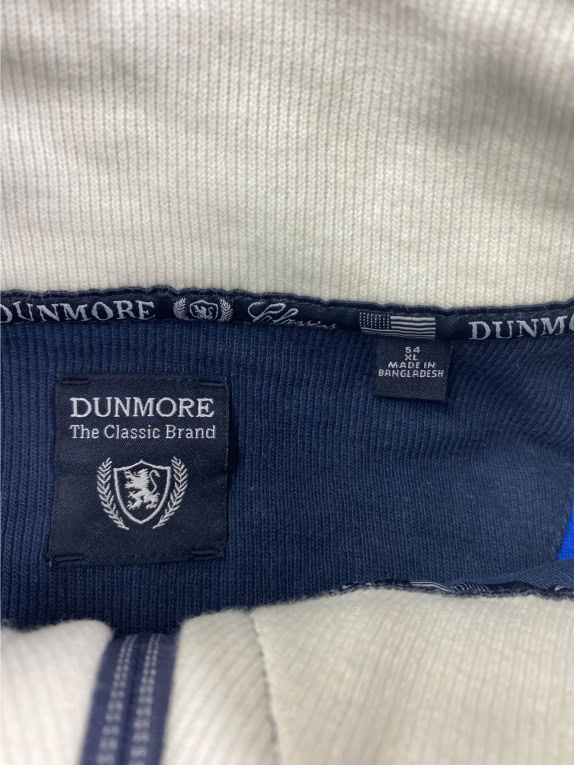DUNMORE Φούτερ Half-Zip Casual Logo Μπλε Ανδρικό XL