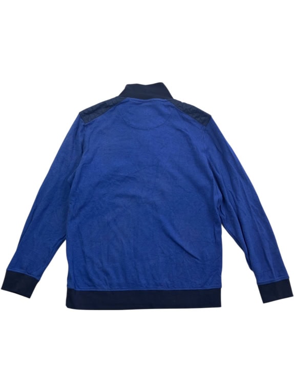 DUNMORE Φούτερ Henley Casual Logo Μπλε Ανδρικό XXL