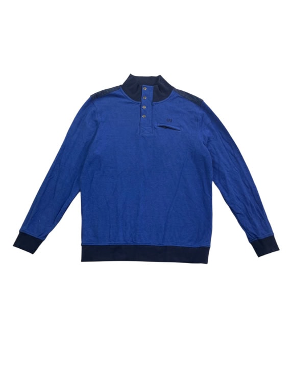 DUNMORE Μπλούζα Henley Casual Λογότυπο Κέντημα Μπλε Ανδρική L