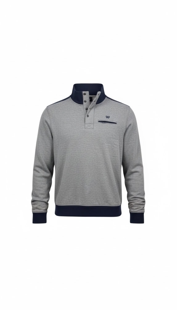 DUNMORE Μπλούζα Polo Casual Logo Γκρι Ανδρικό XL