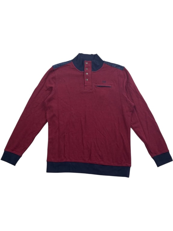 DUNMORE Polo casual con logo bordeaux da uomo L